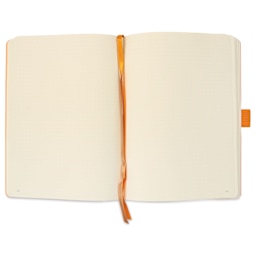 Rhodia Dotted Goalbook - 5-1/2" x 8-3/4", Bronze, open
