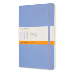 Moleskine Classic Soft Cover Notebook - Light Blue, Ruled, 8-1/4" x 5"