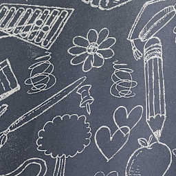 Fadeless Design Roll - 48" x 50 ft, School Doodles