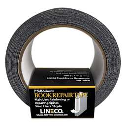 Lineco Spine Repair Tape - 2" x 15 yards, Black, Cloth