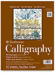 Strathmore 400 Series Calligraphy Pad - Top cover of pad shown
