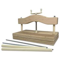 Arnold Grummer’s QuikNip Book Press & Extension Set, contents