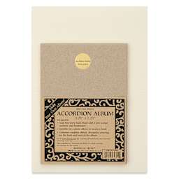 Books By Hand Just-the-Pieces Accordion Album - Ivory front of packaging