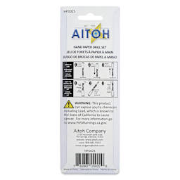 Aitoh Hand Paper Drill Set, back of package