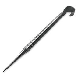 Lineco Medium Duty Curved Handle Metal Awl angled view