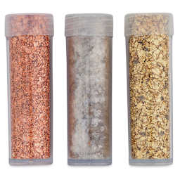 Arnold Grummer’s Brilliants Metallic Flakes - Set of 3 tubes upright
