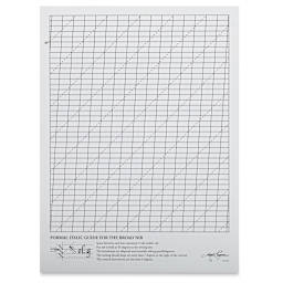 Bee Paper Aquabee Calligraphy Practice Pad - 9'' x 12'', 50 Sheets (Open)