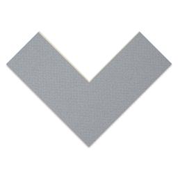 Crescent Pre-Cut Mat - Mid Gray, 8" x 10" (4-1/2" x 6-1/2" Opening), corner
