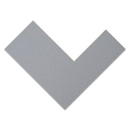 Crescent Pre-Cut Mat - Mid Gray, 18" x 24" (13-1/2" x 17-1/2" Opening), corner