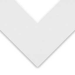 Closeup of Crescent Berkeley White Core Matboard - 32" x 40", Bright White / Extreme White