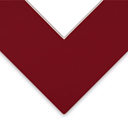 Closeup of Bainbridge Novacore Matboard - Fireball Red