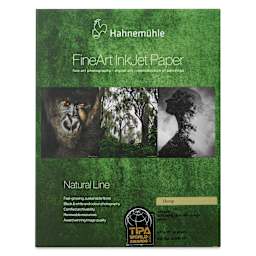 Hahnemühle Hemp FineArt Inkjet Paper - 8-1/2" x 11", Pkg of 25, front of packaging