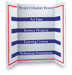 Pacon Project Trifold Display Board - 36" x 48", White