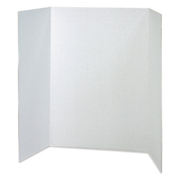 Pacon Colored Trifold Presentation Board - 40" x 28", White, open