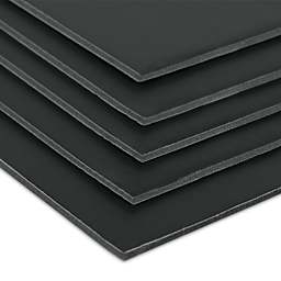 Pacon Ucreate Black Foam Board - 22" x 28", 3/16", Pkg of 5, corner of boards