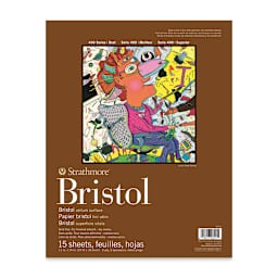 Strathmore Bristol Pad - 11" x 14", Vellum, front of the pad