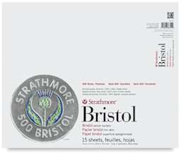 Strathmore Bristol Pad - 14" x 17", 2-ply, Vellum, 15 Sheets