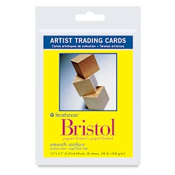 Strathmore Artist Trading Card Pack - 300 Series Bristol, Smooth Surface, front of the packaging