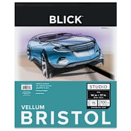 Blick Bristol Pad - 14" x 17", Vellum, 15 Sheets, front cover