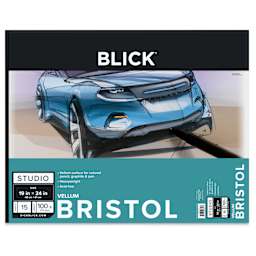Blick Bristol Pad - 19" x 24", Vellum, 15 Sheets, front cover
