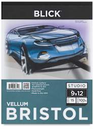 Vellum Bristol Pad, 15 Sheets  Front Cover of Pad