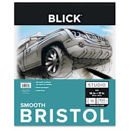 Blick Bristol Pad - 14" x 17", Smooth, 15 Sheets, front cover