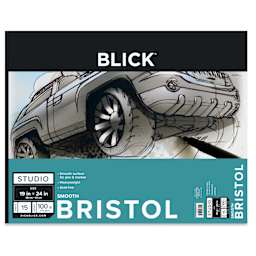 Blick Bristol Pad - 19" x 24", Smooth, 15 Sheets, front cover