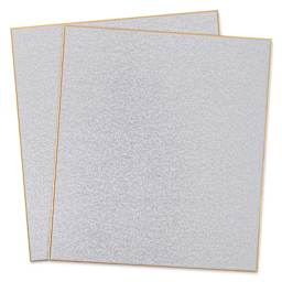 Aitoh Silver Paper Shikishi Boards - 9-1/2" x 10-3/4", Pkg of 2