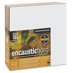 Ampersand Encausticbord - 8" x 8" x 2-1/8", Cradled