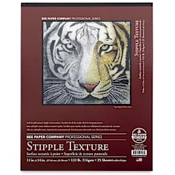 Bee Paper Stipple Paper Pad - 11" x 14", 25 Sheets