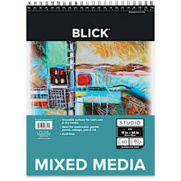 Blick Studio Mixed Media Pad - 11" x 14", 60 Sheets, front of pad