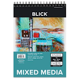 Blick Studio Mixed Media Pad - 9" x 12", 60 Sheets, front of pad