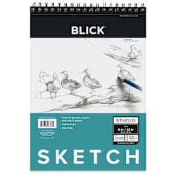Blick Studio Sketch Pad - 9" x 12", 100 Sheets, front of pad