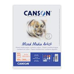 Canson Artist Series Mix Media Pad -  9" x 12", Portrait, Wirebound, 20 Sheets, front cover