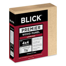 Blick Premier Wood Panel - 4" x 4", 7/8" Traditional Profile, Cradled
