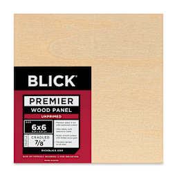 Blick Premier Wood Panel - 6" x 6", 7/8" Traditional Profile, Cradled