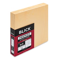Blick Premier Wood Panel - 6" x 6", 7/8" Traditional Profile, Cradled
