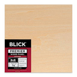 Blick Premier Wood Panel - 8" x 8", 7/8" Traditional Profile, Cradled