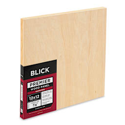 Blick Premier Wood Panel - 12" x 12", 7/8" Traditional Profile, Cradled
