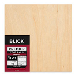 Blick Premier Wood Panel - 12" x 12", 7/8" Traditional Profile, Cradled