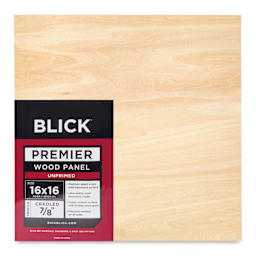 Blick Premier Wood Panel - 16" x 16", 7/8" Traditional Profile, Cradle