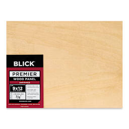 Blick Premier Wood Panel - 9" x 12", 7/8" Traditional Profile, Cradled