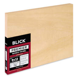 Blick Premier Wood Panel - 9" x 12", 7/8" Traditional Profile, Cradled