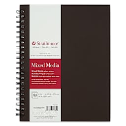 Strathmore 500 Series Mixed Media Hardcover Wirebound Art Book - 8-1/2" x 11"