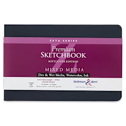 Stillman & Birn Zeta Series Softcover Sketchbook - 5-1/2" x 8-1/2", Landscape