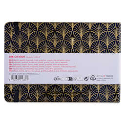 Royal Talens Art Creations Sketchbook - 5.8" x 8.3", Art Deco, back