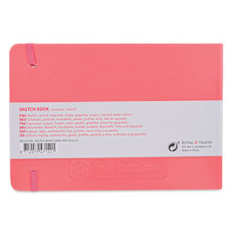 Royal Talens Art Creations Sketchbook - 5.8" x 8.3", Coral Red, back