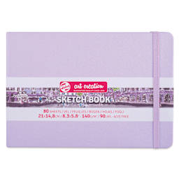 Royal Talens Art Creations Sketchbook - 5.8" x 8.3", Pastel Violet, front
