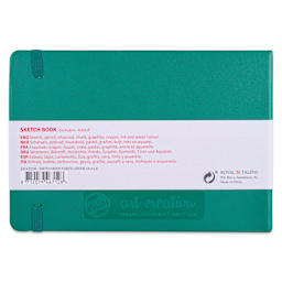 Royal Talens Art Creations Sketchbook - 5.8" x 8.3", Forest Green, back