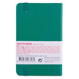 Royal Talens Art Creations Sketchbook - 3.5" x 5.5", Forest Green, back